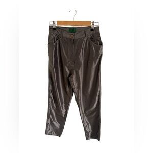 Vintage 90s Jean Paul Gaultier Junior Metallic Silver Disco Pants